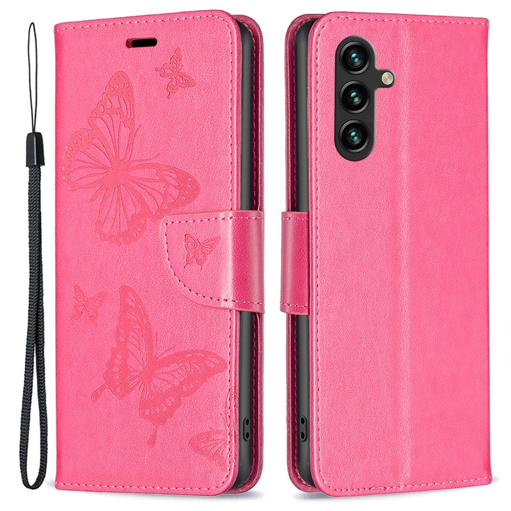 Butterfly knížkové pouzdro na Samsung Galaxy A55 5G - rose