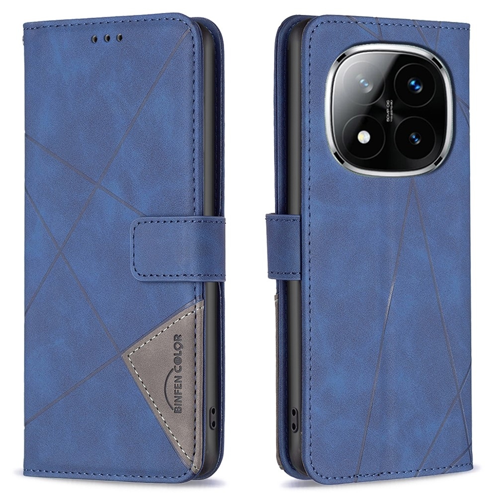 BNF Triangle knížkové pouzdro na Xiaomi Redmi Note 14 Pro - modré