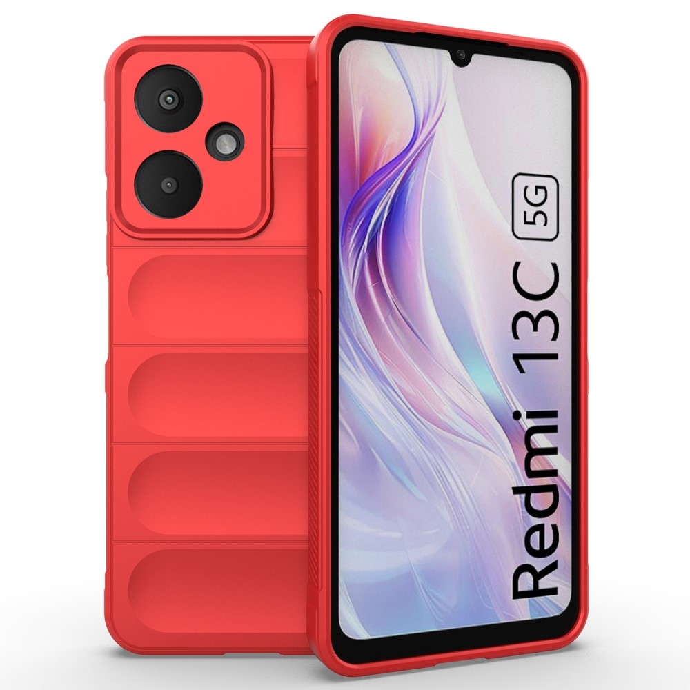 Rugg odolný gelový obal na Xiaomi Redmi 13C 5G - červený