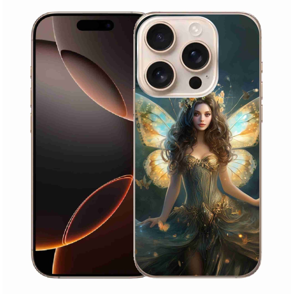Gelový kryt mmCase na iPhone 16 Pro Max - motýlí žena