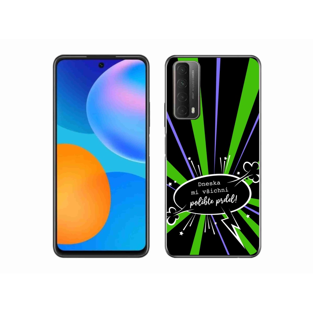 Gelový kryt mmCase na Huawei P Smart (2021) - vtipný text 15 černé pozadí