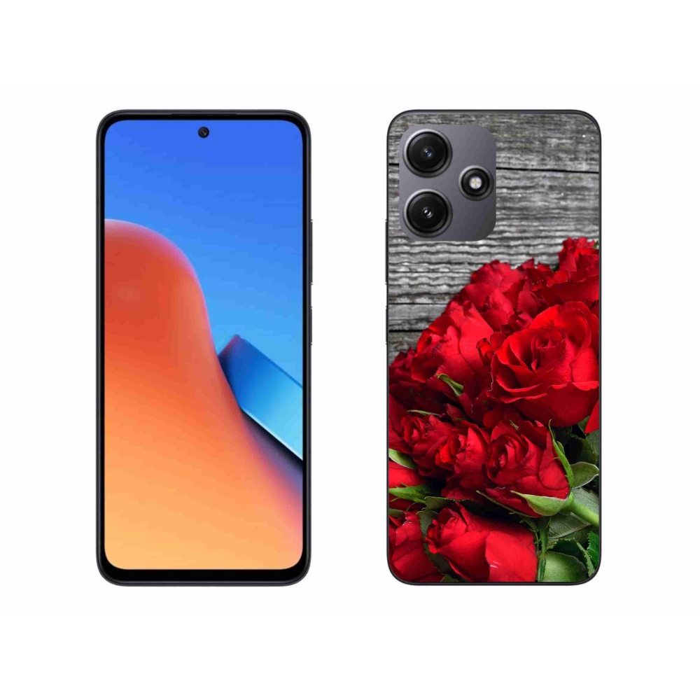 Gelový kryt mmCase na Xiaomi Redmi 12 5G - červené růže