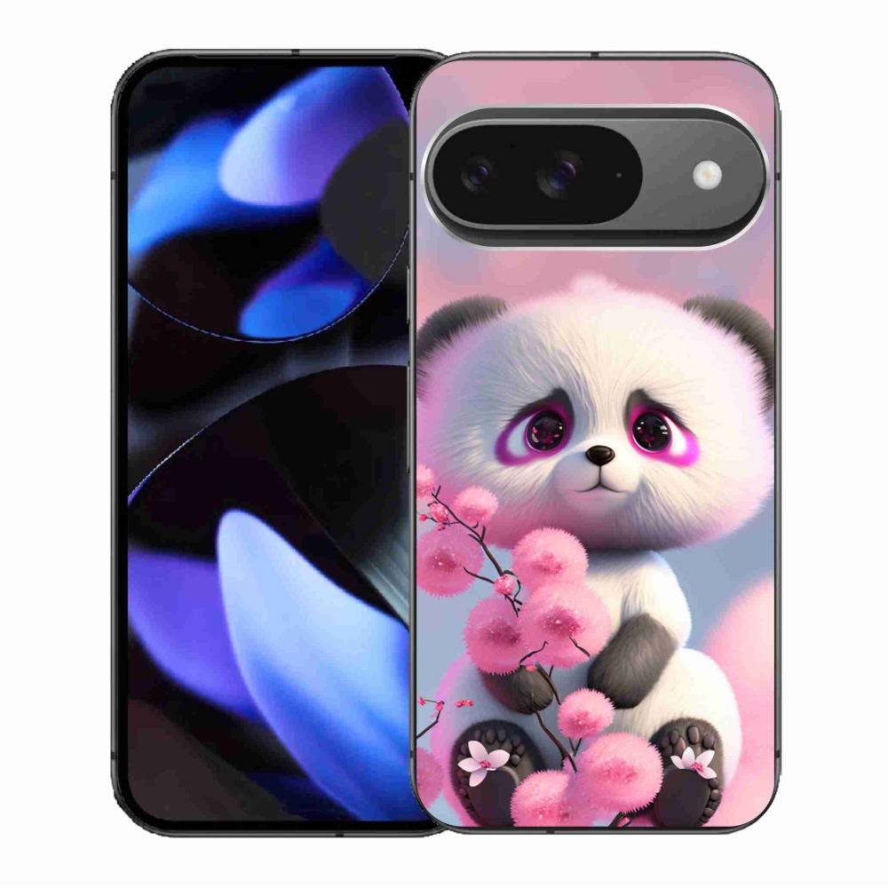 Gelový kryt mmCase na Google Pixel 9/9 Pro - roztomilá panda 1