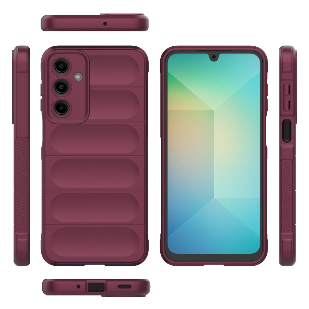 Rugg odolný gelový obal na Samsung Galaxy A36 5G - vínový