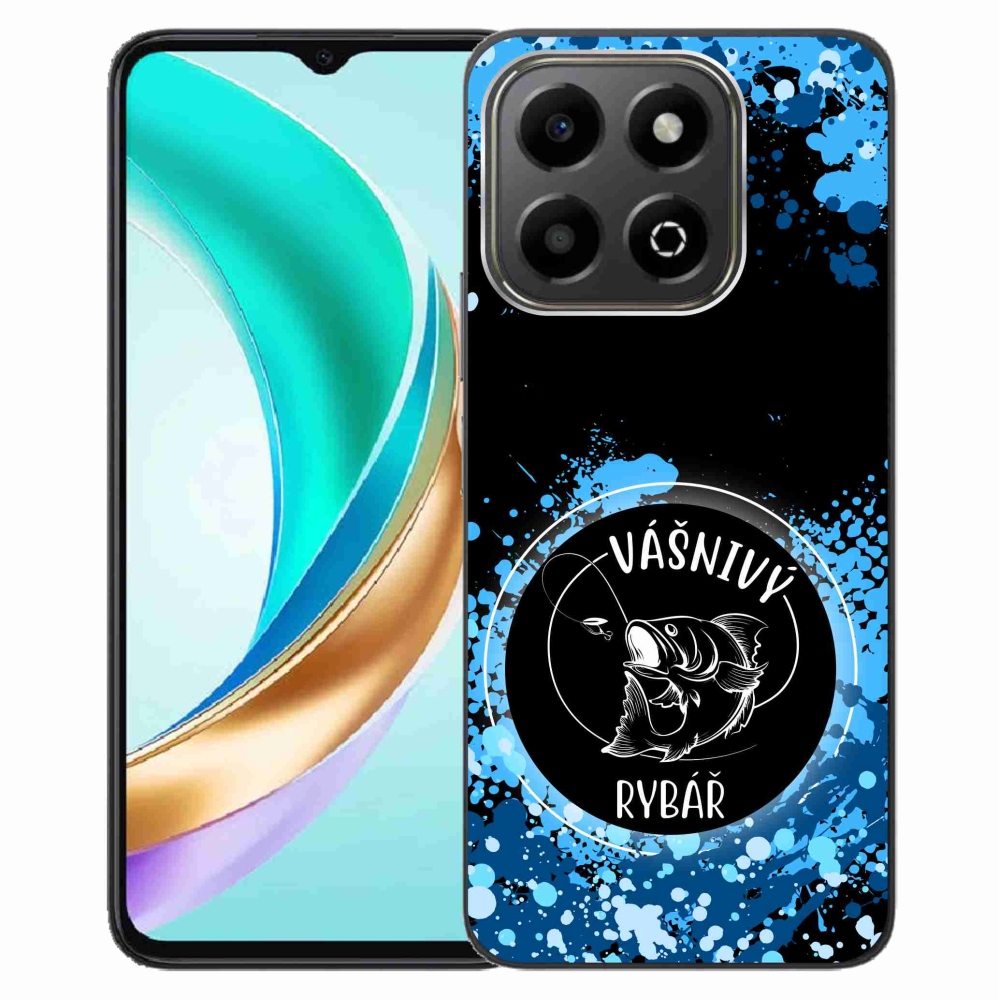 Gelový kryt mmCase na Honor X6b - vášnivý rybář černé pozadí