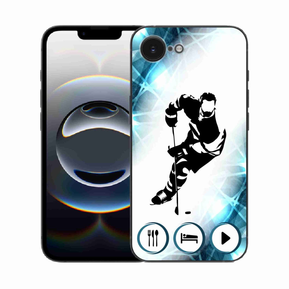 Gelový kryt mmCase na iPhone 16e - hokej 1