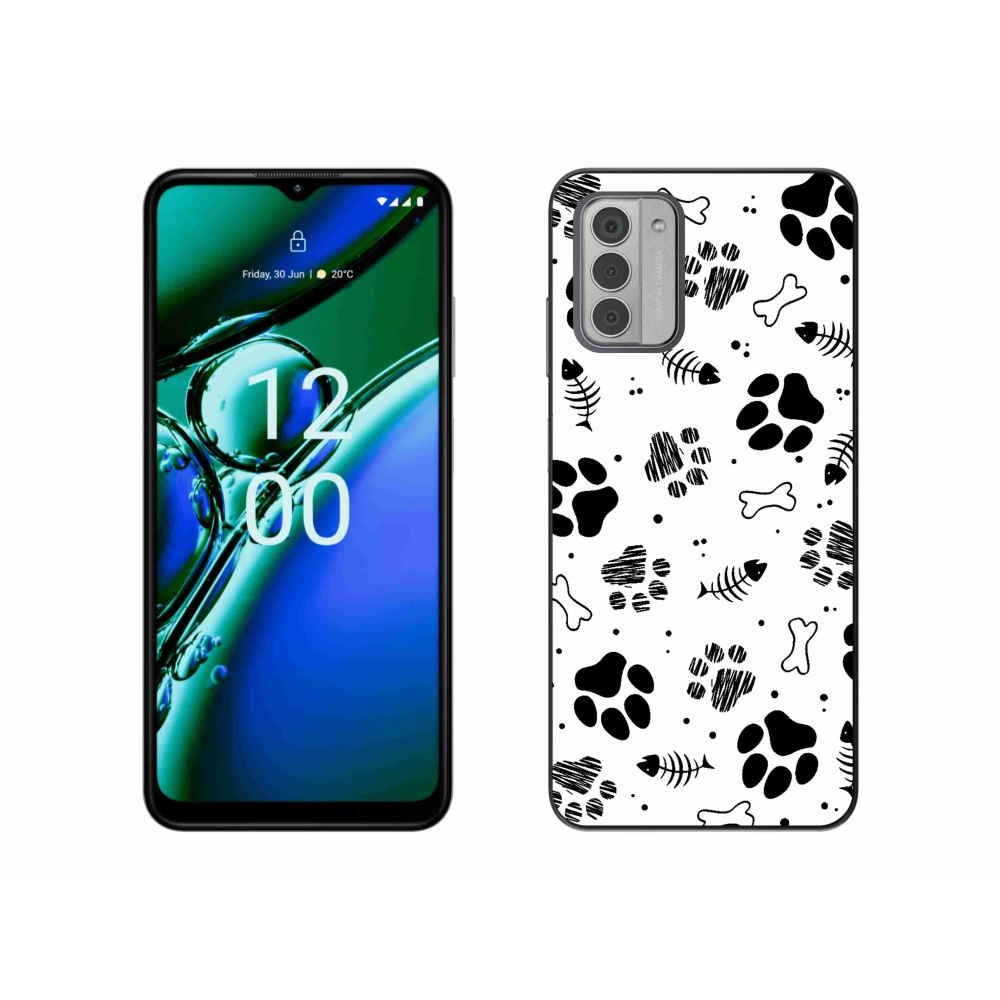Gelový kryt mmCase na Nokia G42 - psí tlapky 1