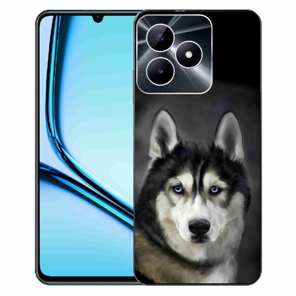 Gelový obal mmCase na Realme Note 50 - husky