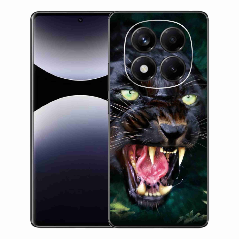 Gelový kryt mmCase na Xiaomi Redmi Note 14 Pro - rozzuřený černý panter