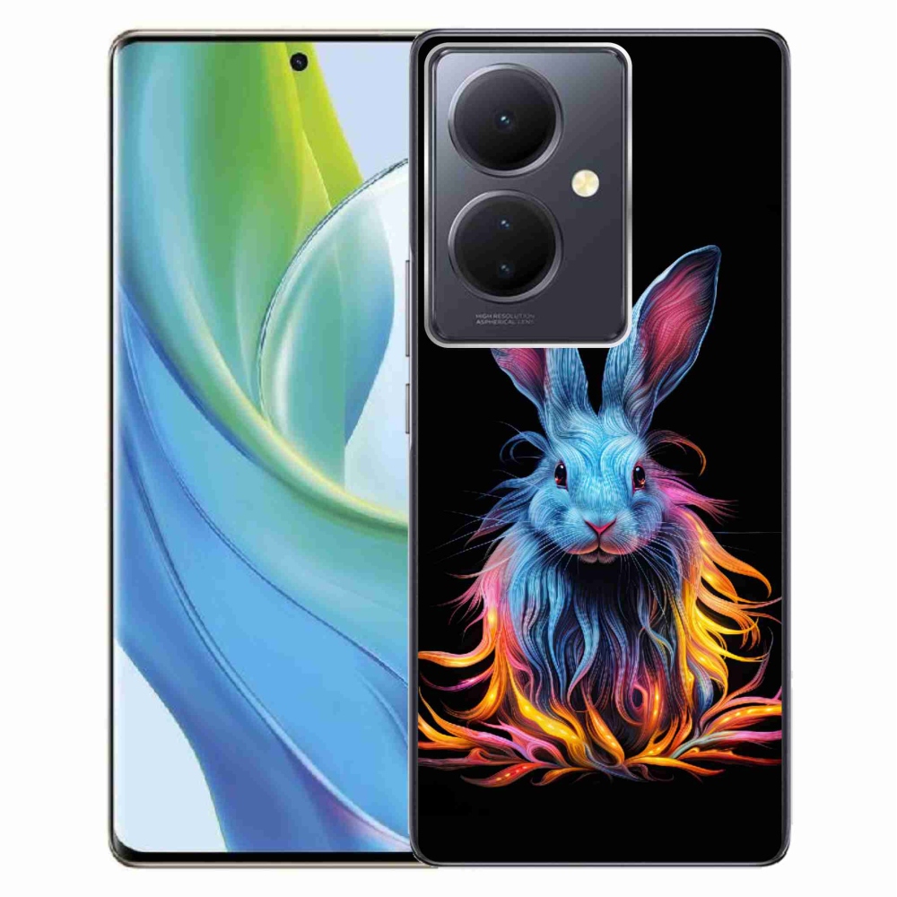 Gelový kryt mmCase na Vivo V29 Lite 5G - abstraktní zajíc