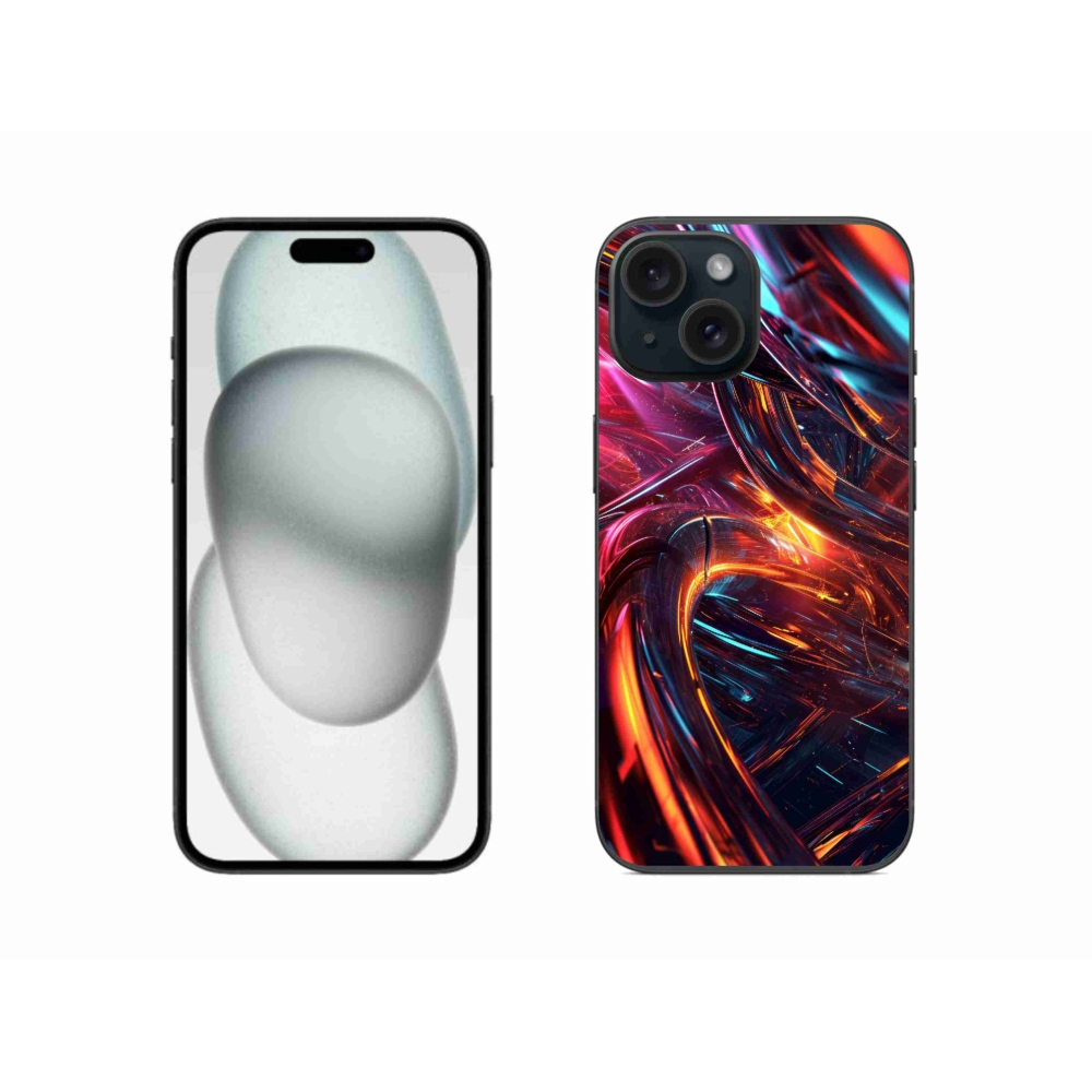 Gelový kryt mmCase na iPhone 15 - abstraktní motiv 10