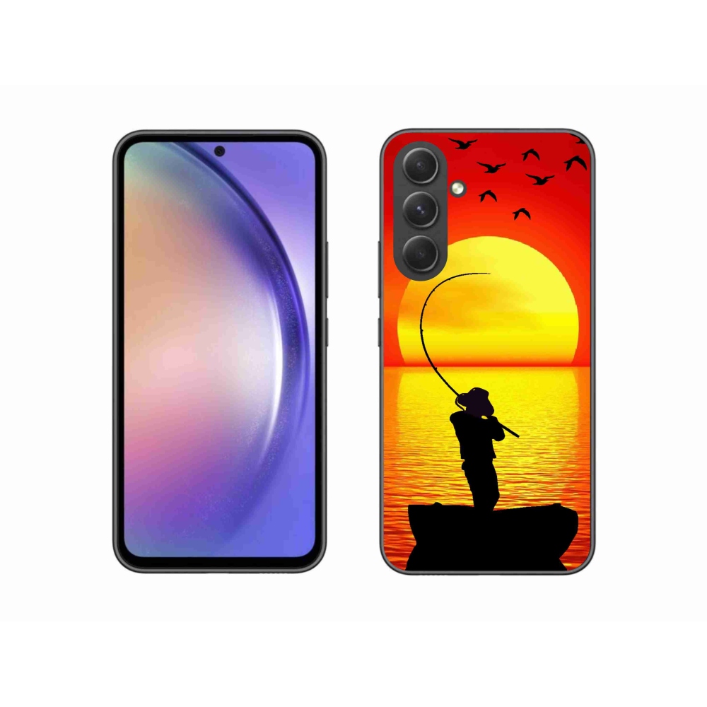 Gelový kryt mmCase na Samsung Galaxy A54 5G - rybaření
