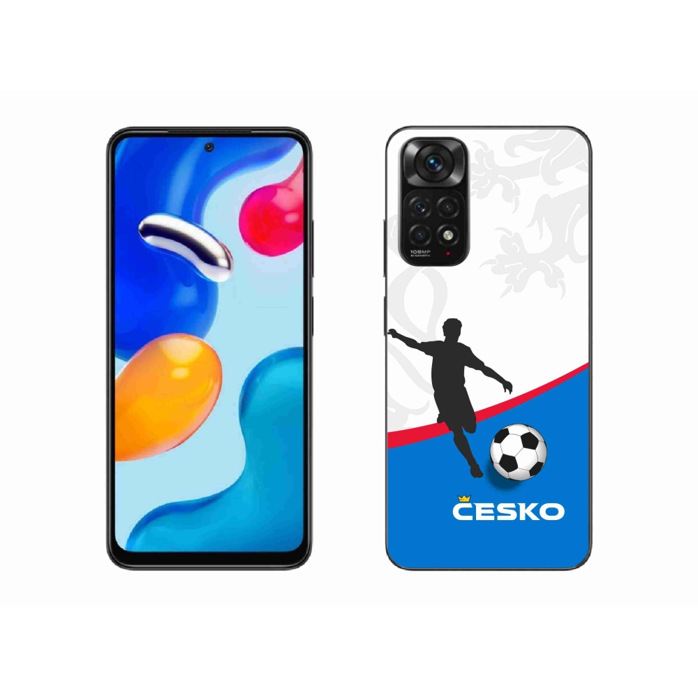 Gelový kryt mmCase na Xiaomi Redmi Note 11S 4G - fotbal Česko 1