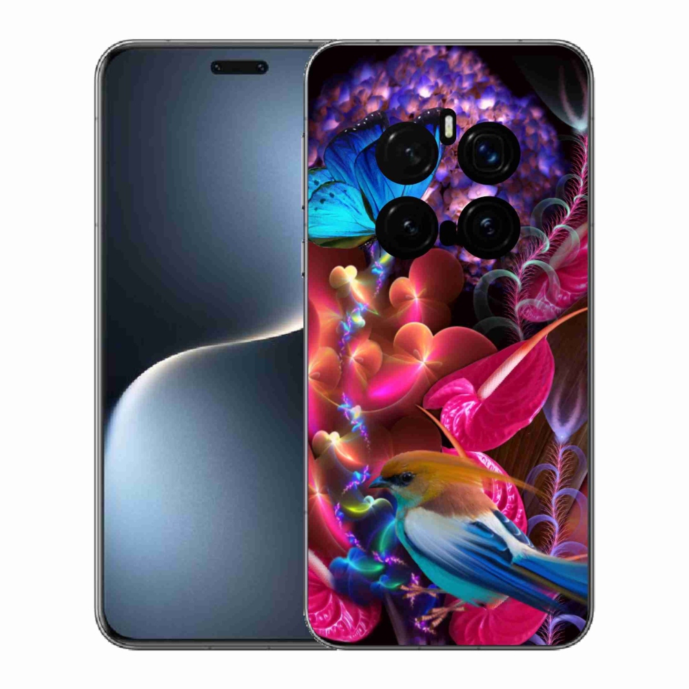 Gelový kryt mmCase na Honor Magic 7 Pro 5G - barevné květiny