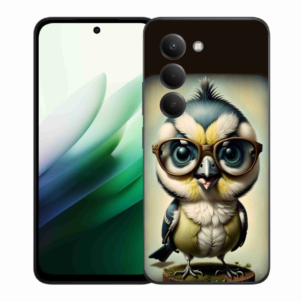 Gelový kryt mmCase na Xiaomi Redmi 15 5G (169mm) - mládě s brýlemi