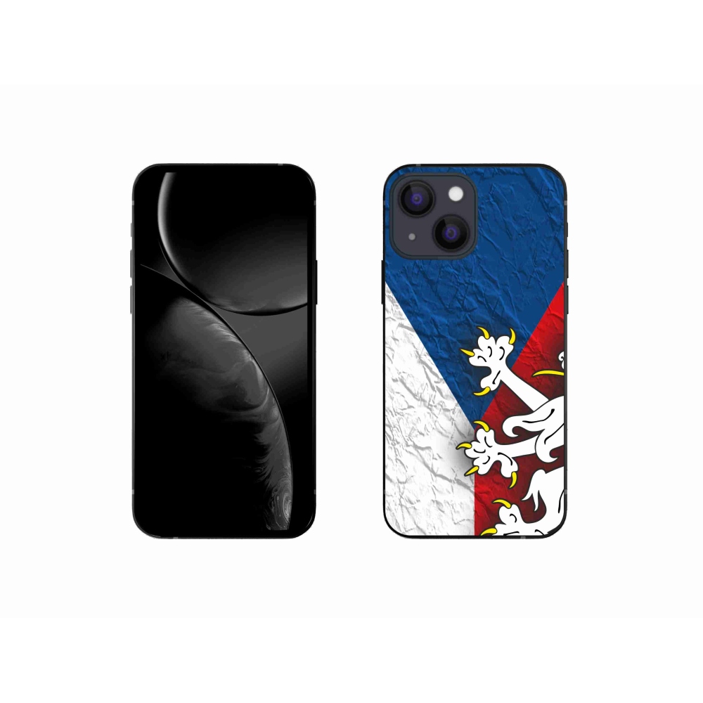 Gelový kryt mmCase na iPhone 13 mini 5.4 - česká vlajka 1