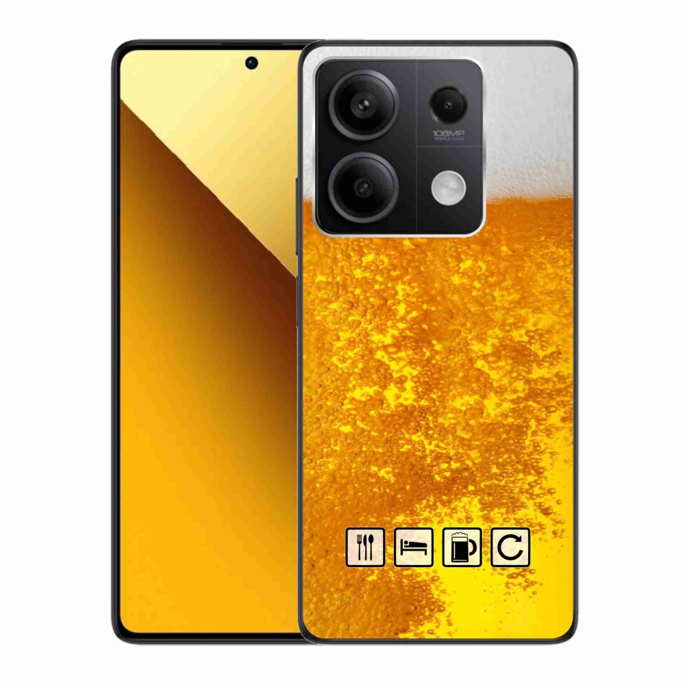 Gelový kryt mmCase na Xiaomi Redmi Note 13 5G - pivní motiv 3