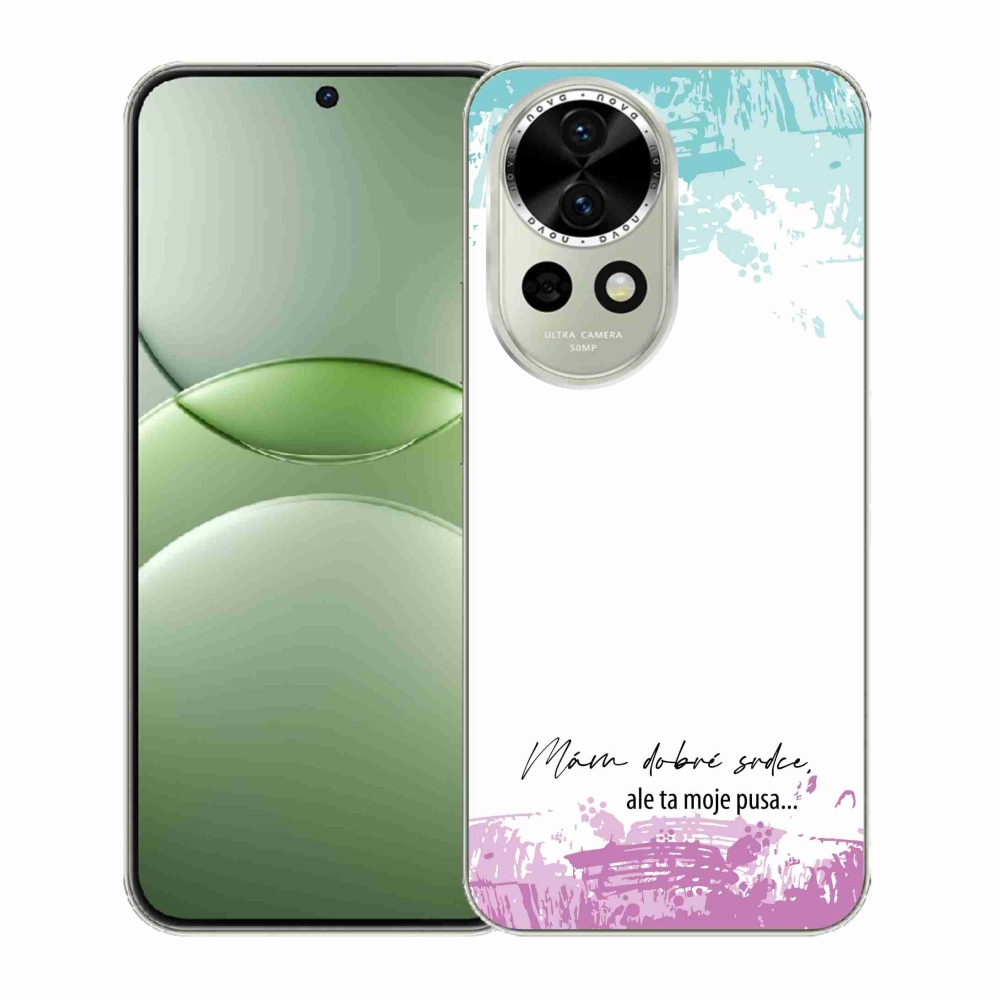 Gelový kryt mmCase na Huawei Nova 13 5G - vtipný text 3 bílé pozadí