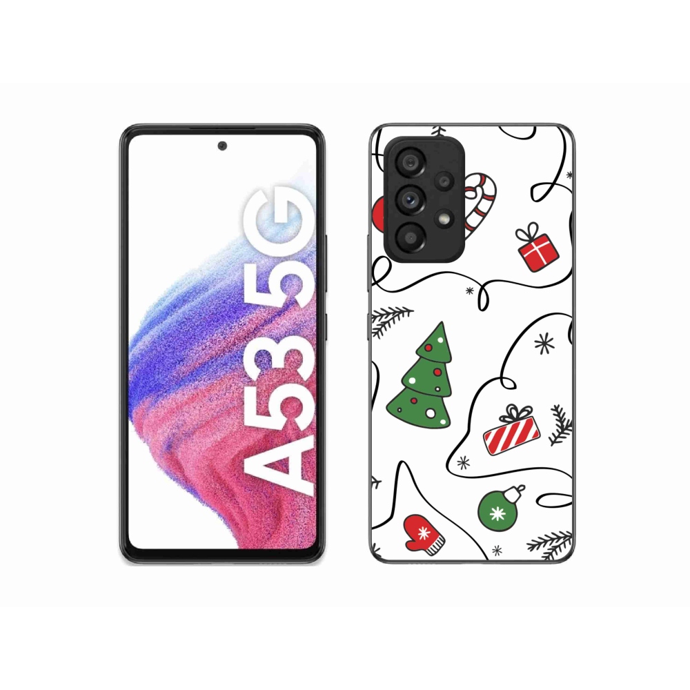 Gelový kryt mmCase na Samsung Galaxy A53 5G - vánoční motivy
