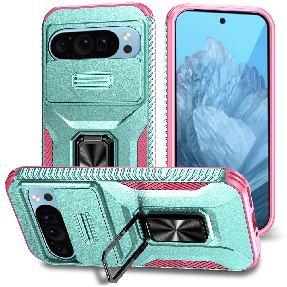 Lids odolný kryt na Google Pixel 10 Pro/9 Pro/9 - modrozelený/růžový
