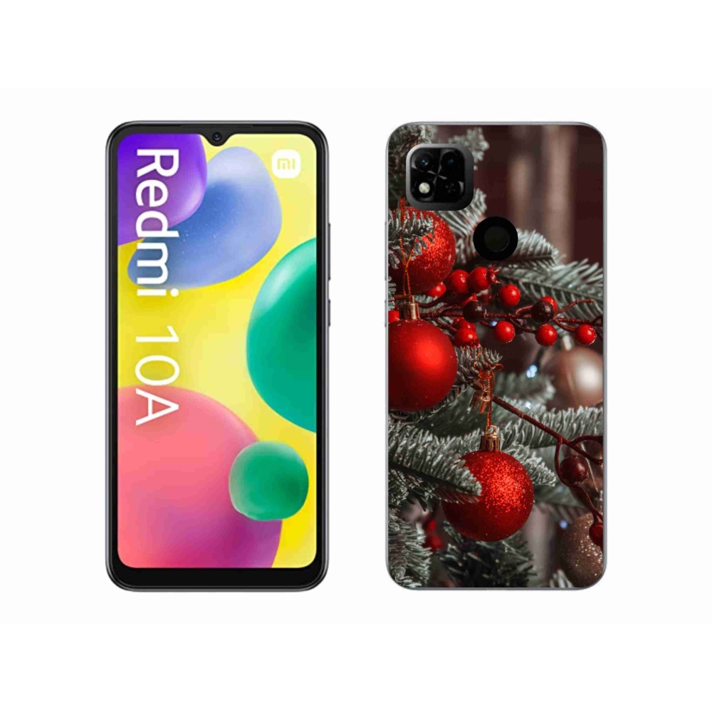 Gelový kryt mmCase na Xiaomi Redmi 10A - vánoční ozdoby 2