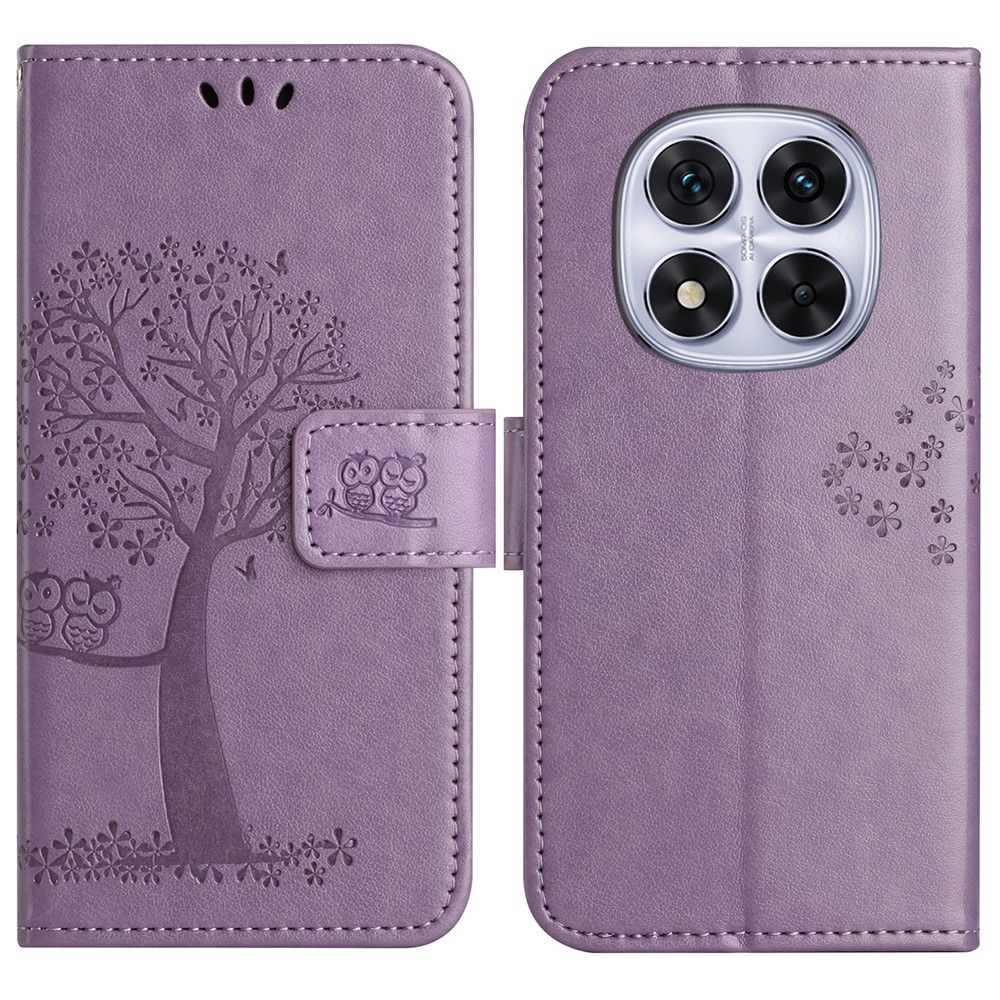 Tree knížkové pouzdro na Xiaomi Redmi Note 14 Pro 5G/Poco X7 5G/Note 14 Pro+ 5G - světlefialové
