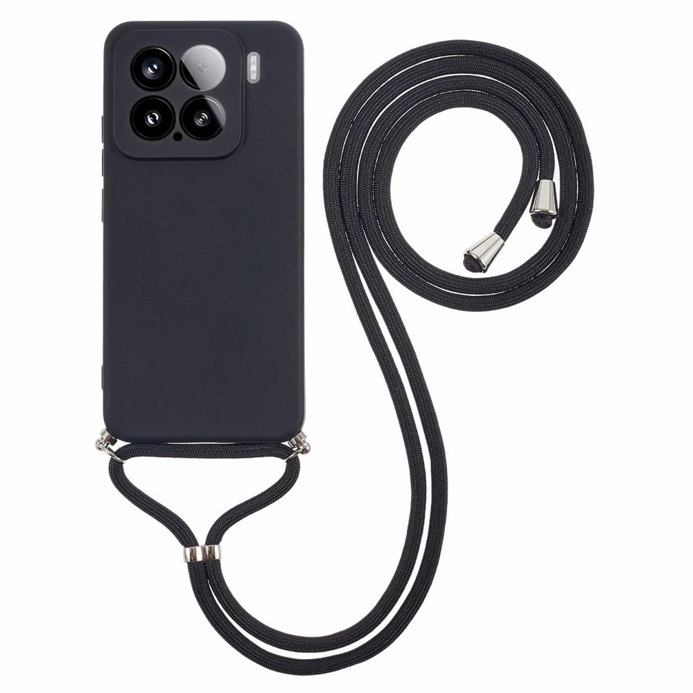 Lining gelový obal se šňůrkou na Xiaomi 15 - černý