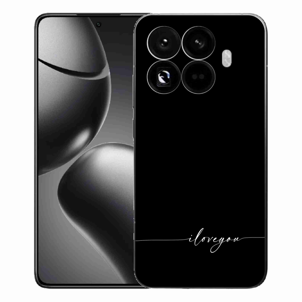 Gelový kryt mmCase na Xiaomi 15T Pro - I love you černé pozadí