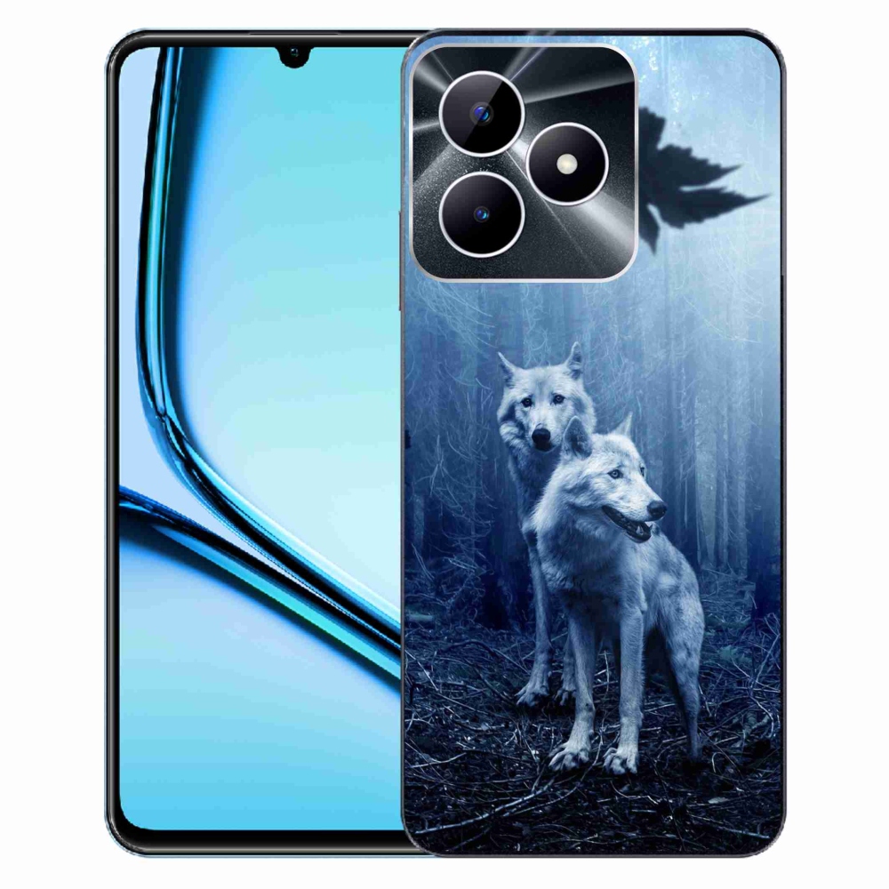 Gelový kryt mmCase na Realme Note 50 - vlci v lese