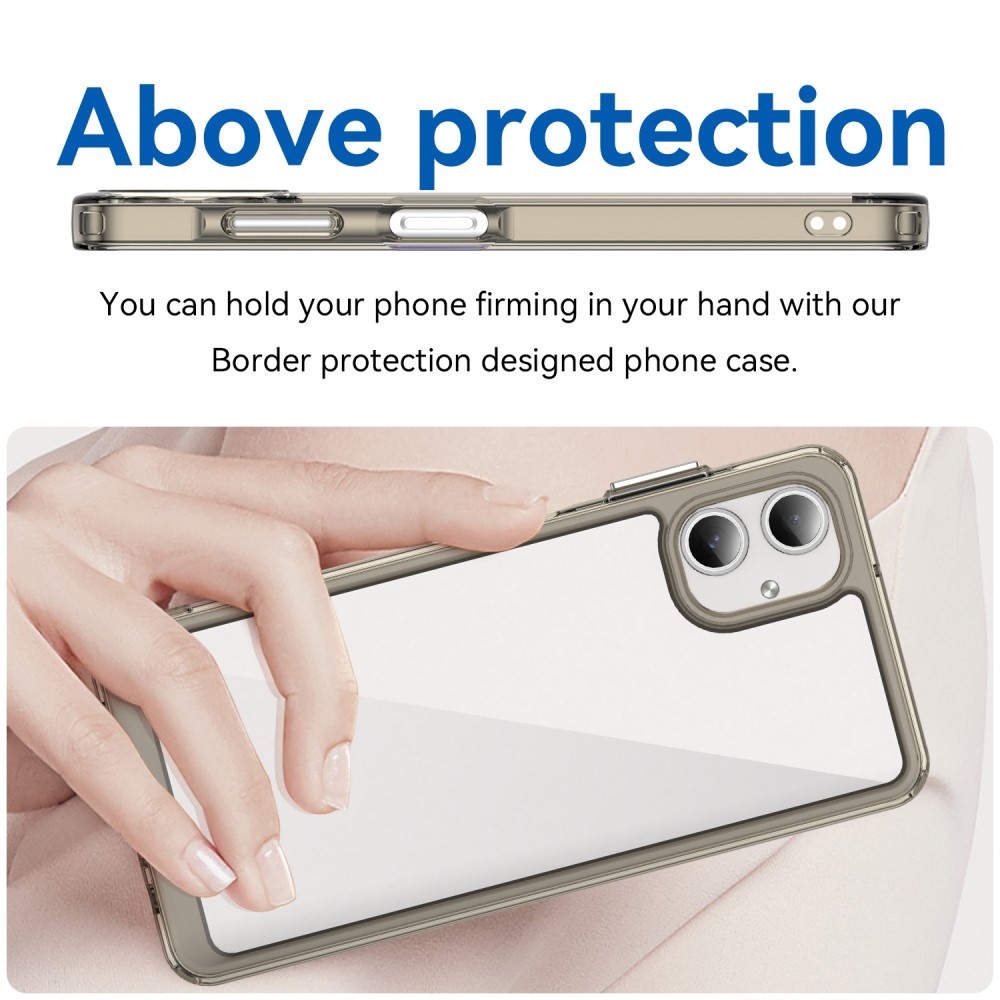 Gelový obal s pevnými zády na Samsung Galaxy A06 4G - šedý