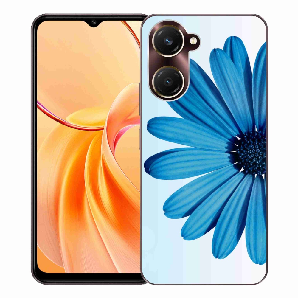 Gelový kryt mmCase na Vivo Y28s 5G - modrá kopretina