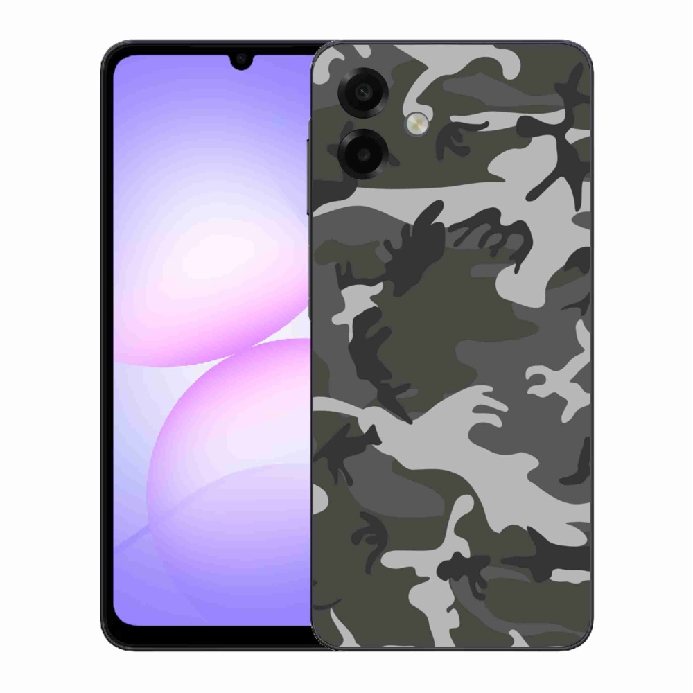 Gelový kryt mmCase na Samsung Galaxy A07 4G - maskáčový vzor