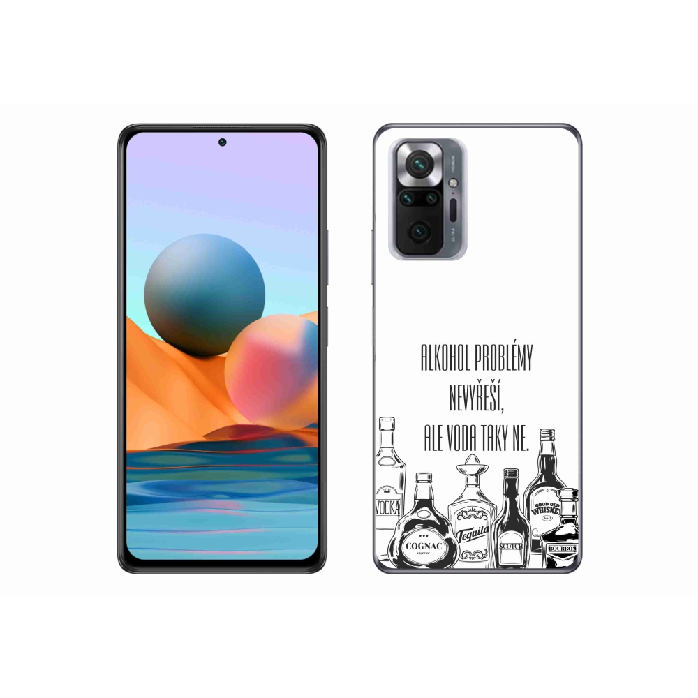 Gelový kryt mmCase na Xiaomi Redmi Note 10 Pro - vtipný text bílé pozadí