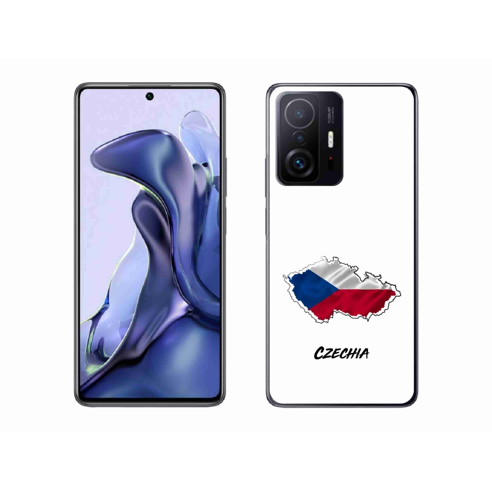 Gelový kryt mmCase na Xiaomi 11T - Czechia bílé pozadí