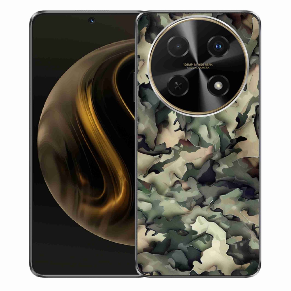 Gelový kryt mmCase na Huawei Nova 12i - maskáčový vzor 9