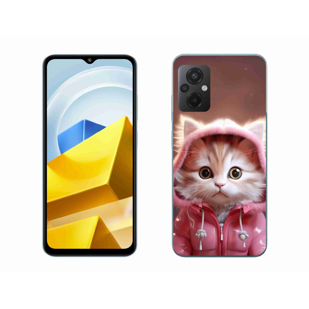 Gelový kryt mmCase na Xiaomi Poco M5 4G - roztomilé kotě 3