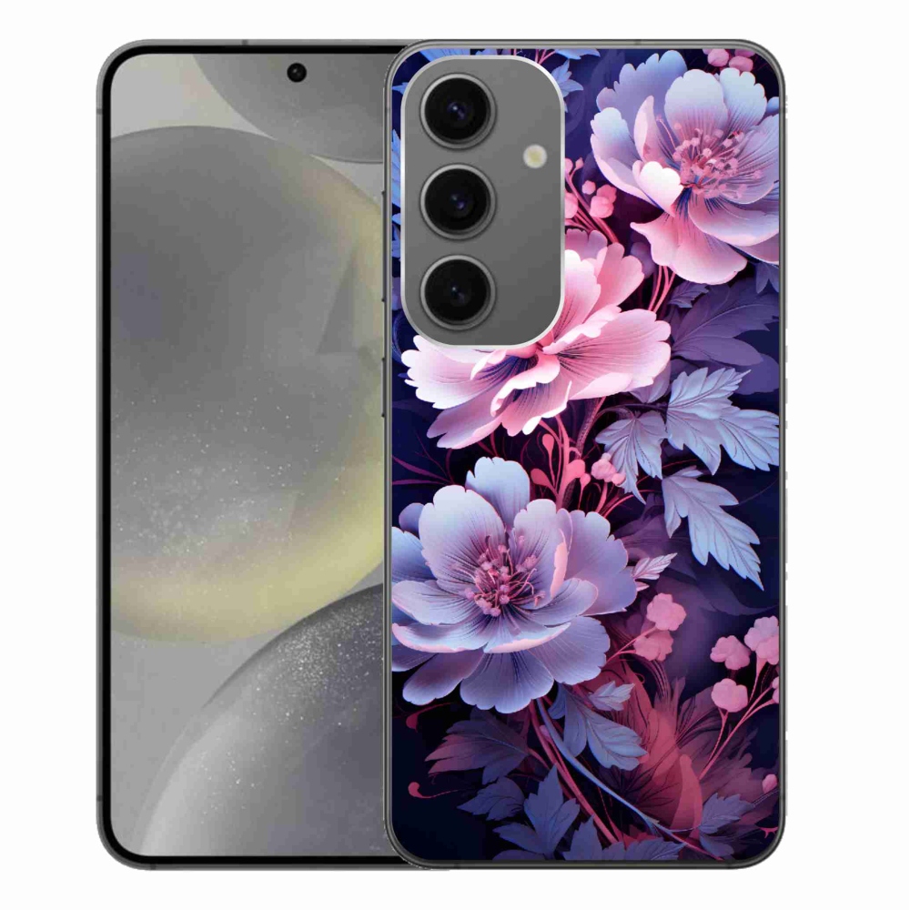 Gelový kryt mmCase na Samsung Galaxy S24+ - květiny 11