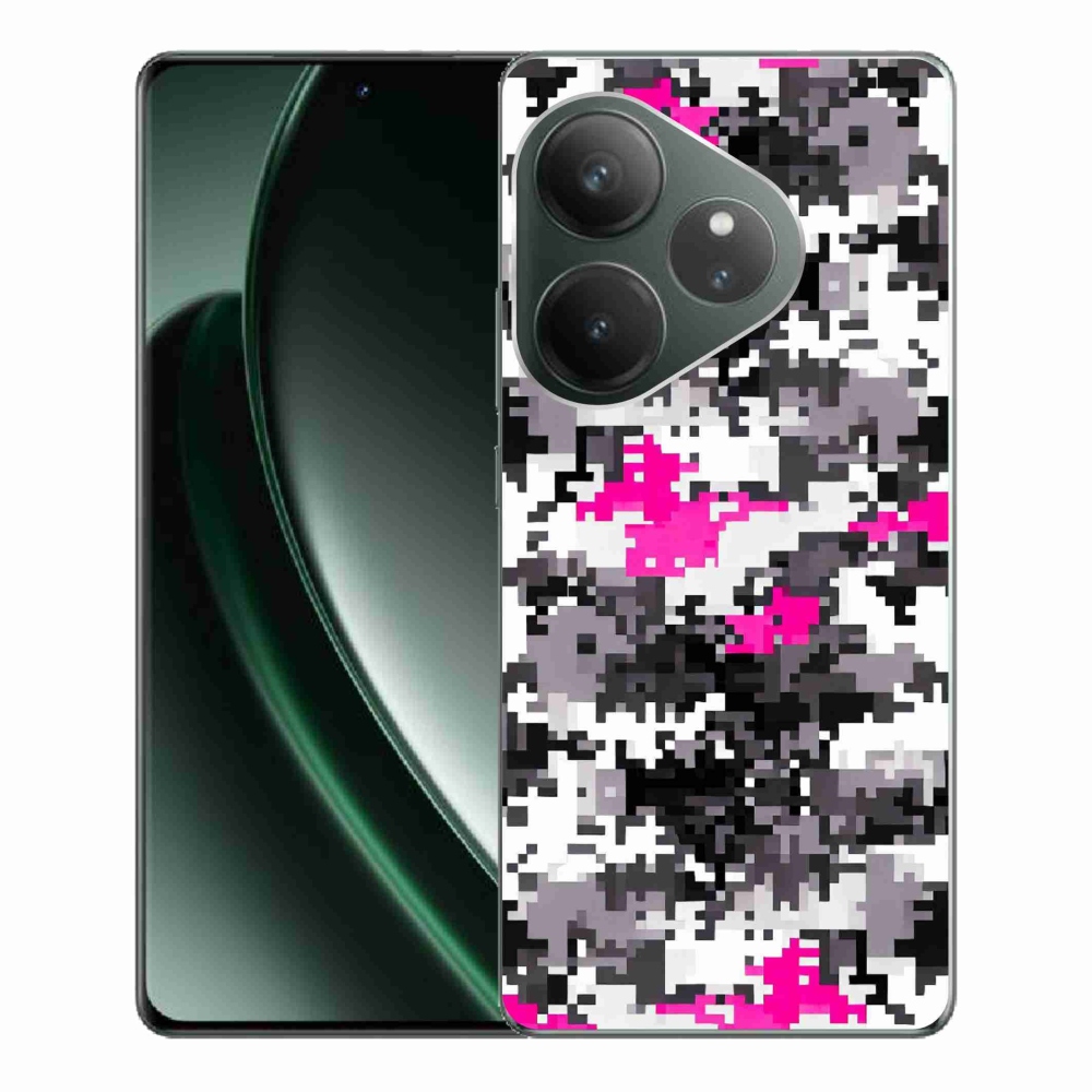 Gelový kryt mmCase na Realme GT 6 5G/GT 6T 5G - maskáčový vzor 4