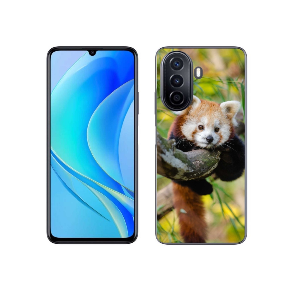 Gelový kryt mmCase na Huawei Nova Y70 - panda červená