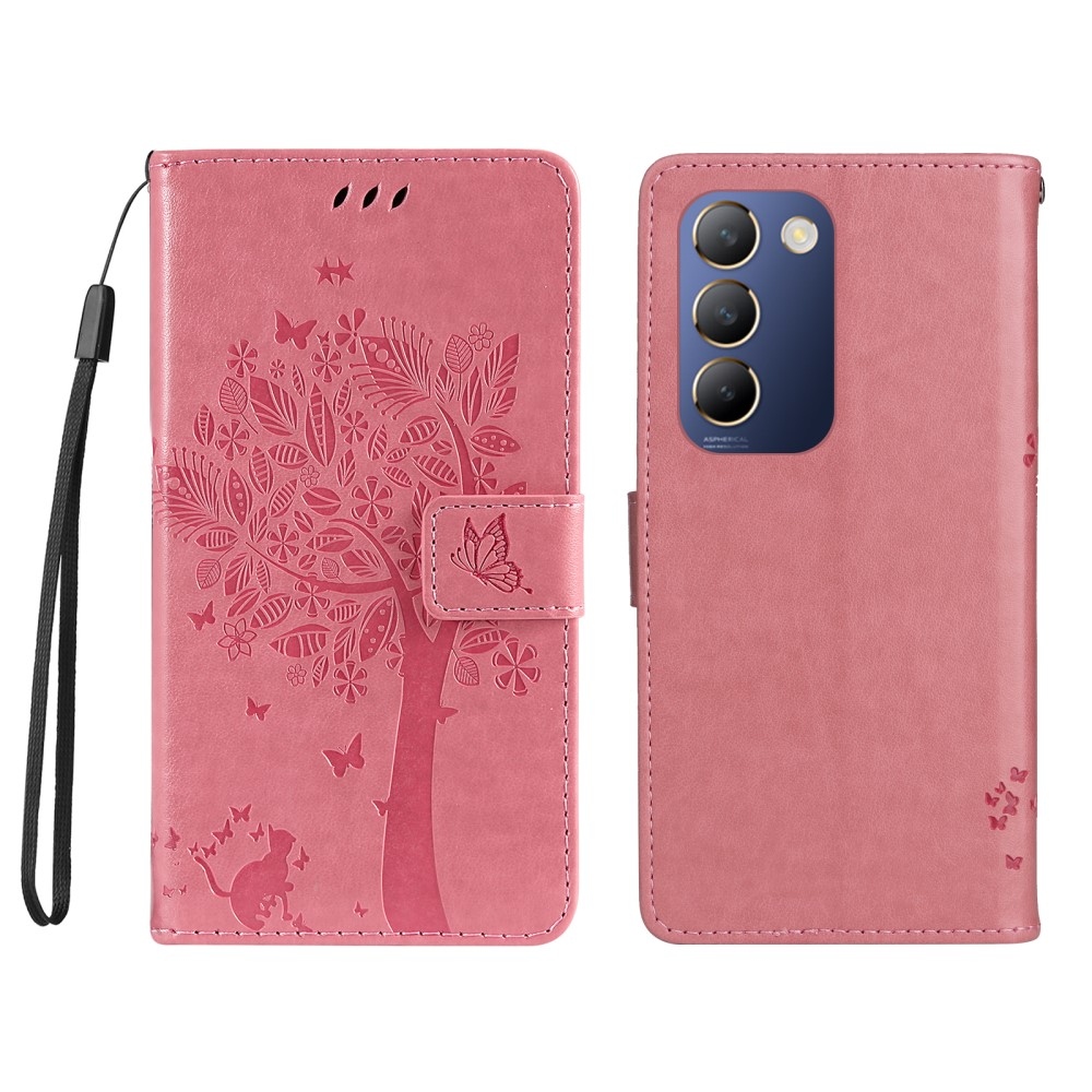 Tree knížkové pouzdro na Vivo V40 SE 4G/5G - růžové
