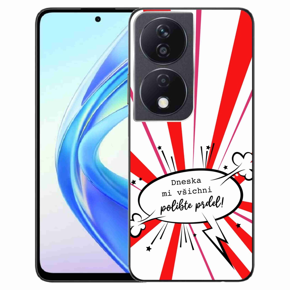 Gelový kryt mmCase na Honor X7b/Honor 90 Smart - vtipný text 15 bílé pozadí