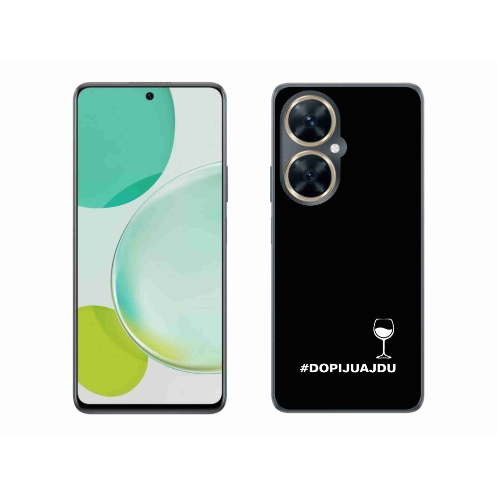 Gelový kryt mmCase na Huawei Nova 11i - vinný motiv černé pozadí