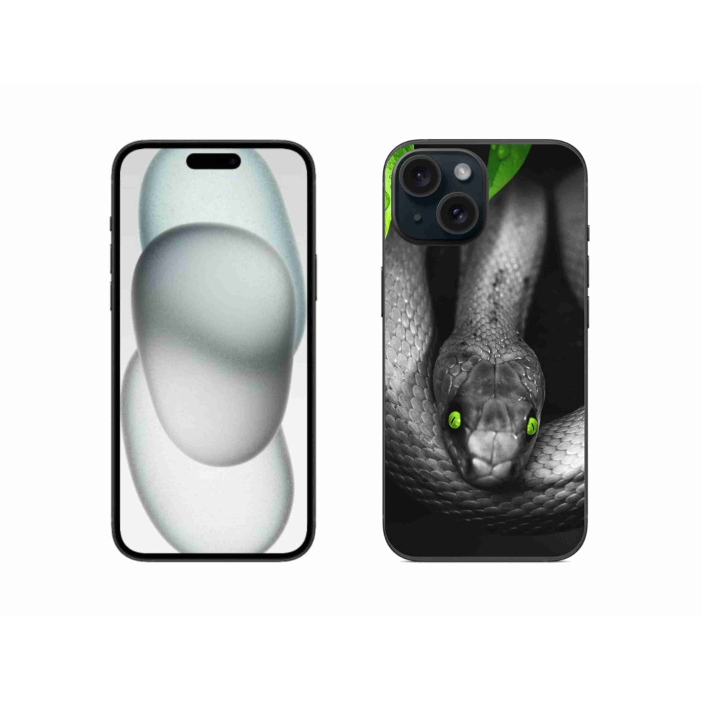 Gelový kryt mmCase na iPhone 15 - had