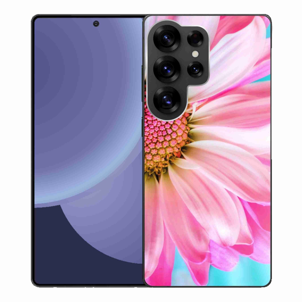 Gelový kryt mmCase na Samsung Galaxy S25 Ultra - růžová květina