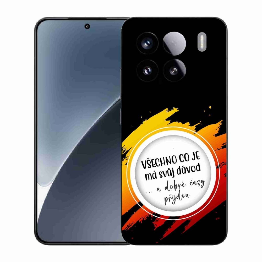 Gelový kryt mmCase na Xiaomi 15 - citát 3 černé pozadí