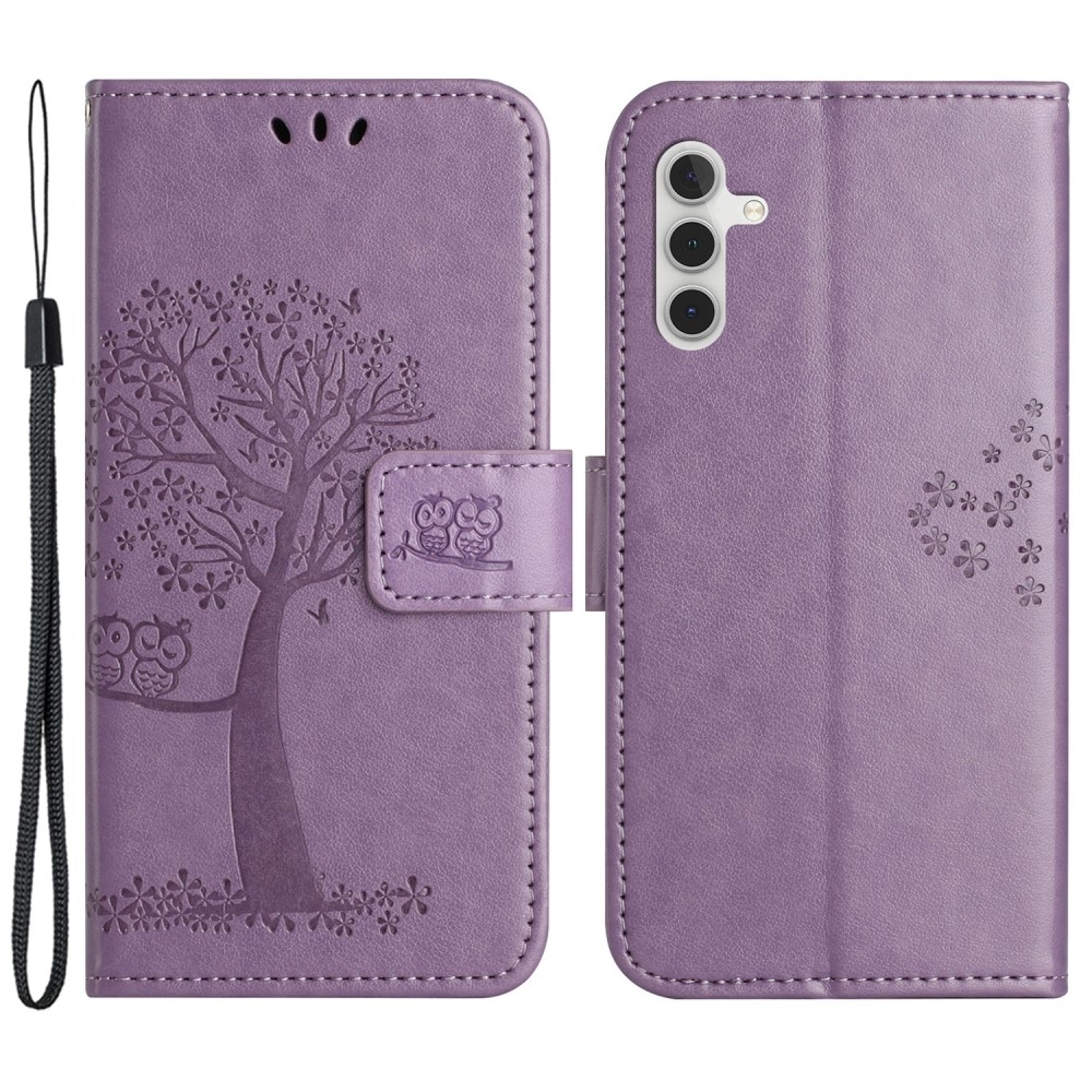 Tree knížkové pouzdro na Samsung Galaxy S23 FE - světlefialové
