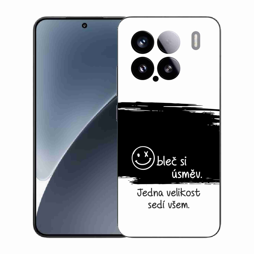 Gelový kryt mmCase na Xiaomi 15 - vtipný text 8 černobílé pozadí