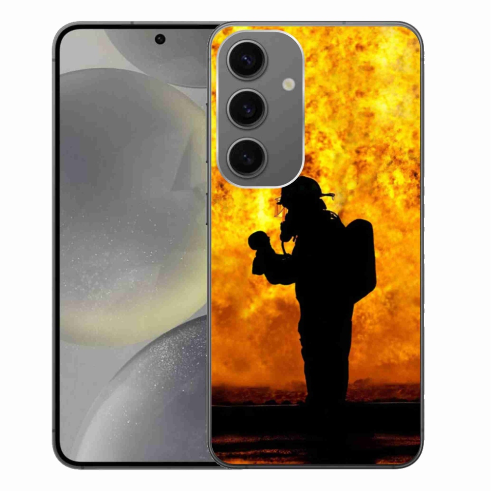 Gelový kryt mmCase na Samsung Galaxy S24+ - hasič