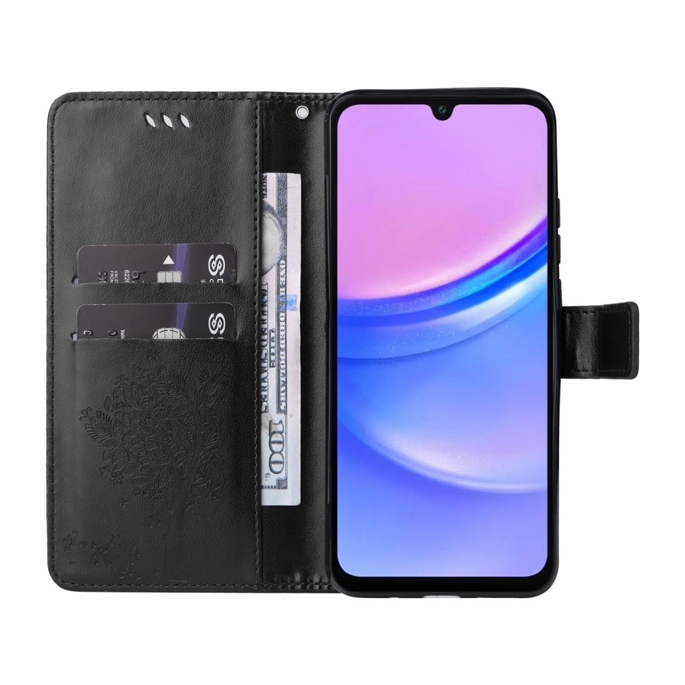 Trees knížkové pouzdro na Samsung Galaxy A16 4G/5G/A26 5G - černé
