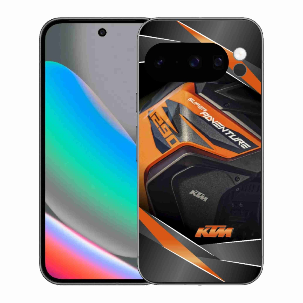 Gelový kryt mmCase na Google Pixel 10 Pro - motorka ktm